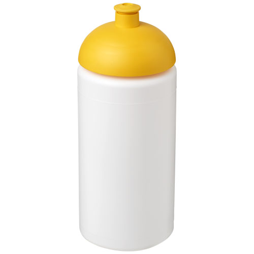Baseline® Plus Grip 500 ml Dome Lid Sport Bottle - White, Yellow