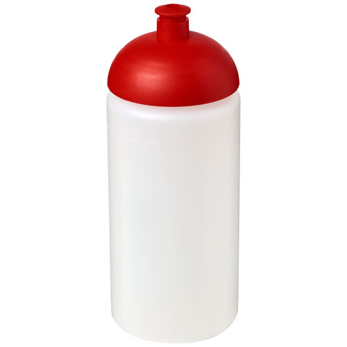 Baseline® Plus Grip 500 ml Dome Lid Sport Bottle - Transparent, Red