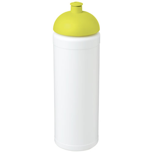 Baseline® Plus Grip 750 ml Dome Lid Sport Bottle - White, Lime