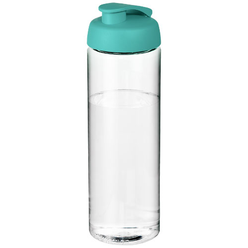 H2O Vibe 850 ml Flip Lid Sport Bottle - Transparent, Aqua Blue
