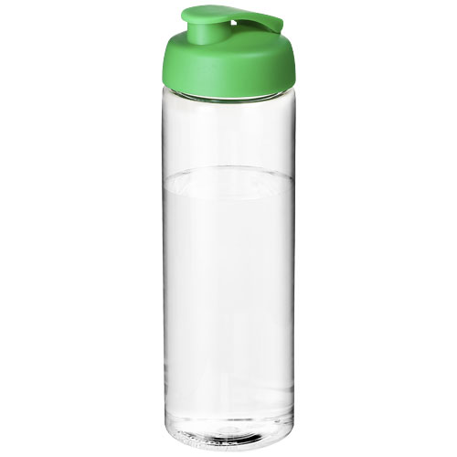 H2O Vibe 850 ml Flip Lid Sport Bottle - Transparent, Green