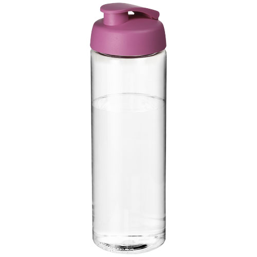 H2O Vibe 850 ml Flip Lid Sport Bottle - Transparent, Pink
