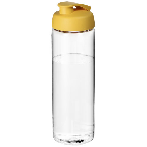 H2O Vibe 850 ml Flip Lid Sport Bottle - Transparent, Yellow