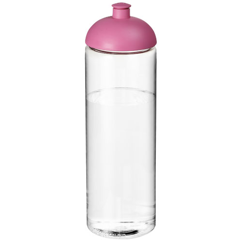 H2O Vibe 850 ml Dome Lid Sport Bottle - Transparent, Pink