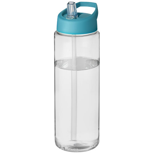 H2O Vibe 850 ml Spout Lid Sport Bottle - Transparent, Aqua Blue