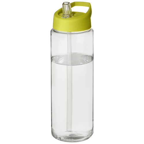 H2O Vibe 850 ml Spout Lid Sport Bottle - Transparent, Lime