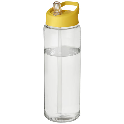 H2O Vibe 850 ml Spout Lid Sport Bottle - Transparent, Yellow
