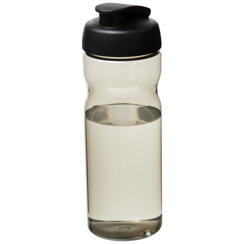 H2O Eco 650 ml Flip Lid Sport Bottle - Charcoal, Black
