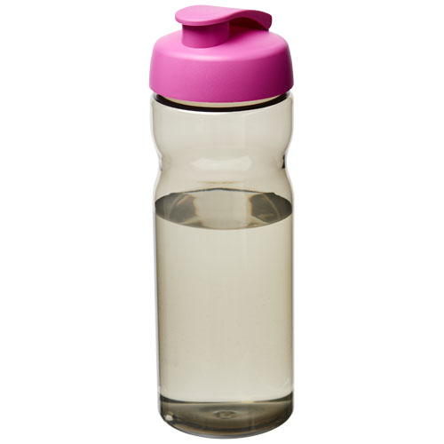H2O Eco 650 ml Flip Lid Sport Bottle - Charcoal, Magenta