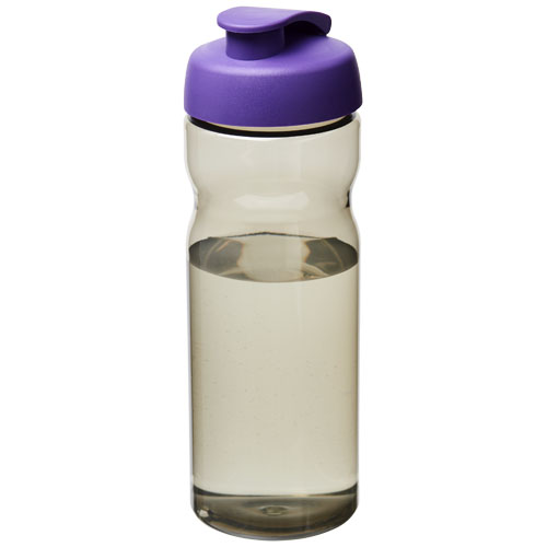 H2O Eco 650 ml Flip Lid Sport Bottle - Charcoal, Purple