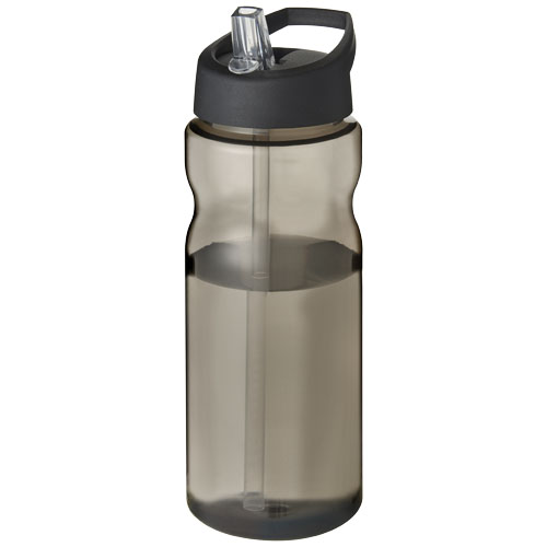 H2O Eco 650 ml Spout Lid Sport Bottle - Charcoal, Black