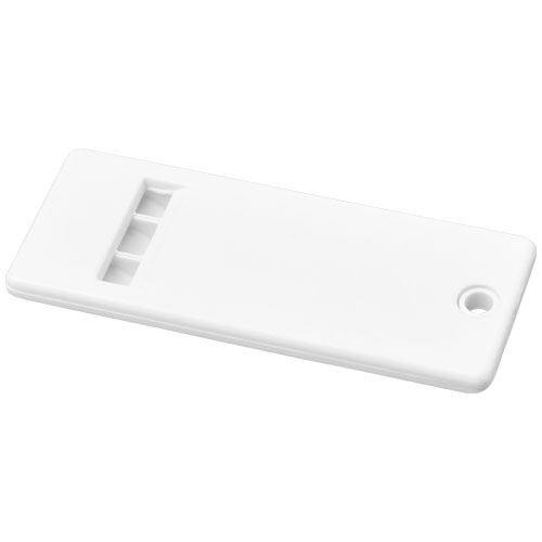 Wanda Flat Whistle With Large Branding Surface - White