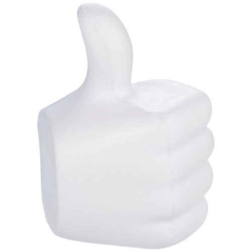 Thumbs-Up Stress Reliever - White
