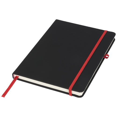 Noir Medium Notebook - Black, Red
