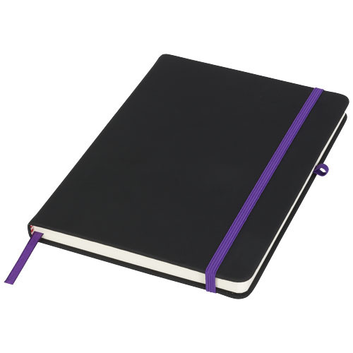 Noir Medium Notebook - Black, Purple
