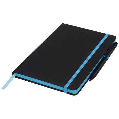 Noir Edge Medium Notebook - Black, Blue