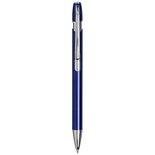 Milan Ballpoint Pen With Chrome Trim - Blue