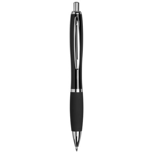 Curvy Ballpoint Pen With Metal Barrel - Black
