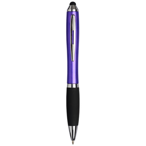 Curvy Stylus Ballpoint Pen - Black, Purple