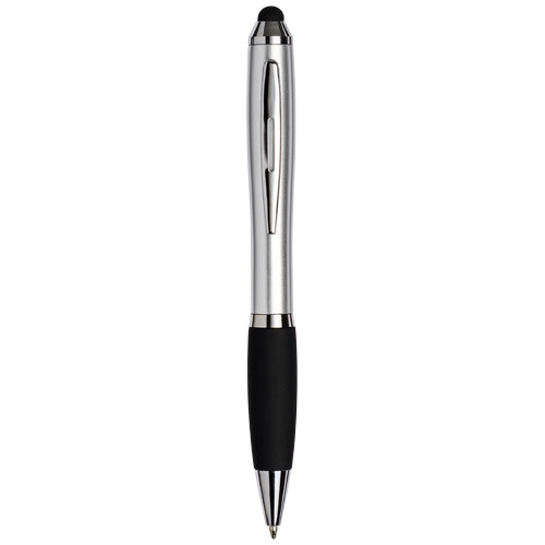 Curvy Stylus Ballpoint Pen - Silver, Black