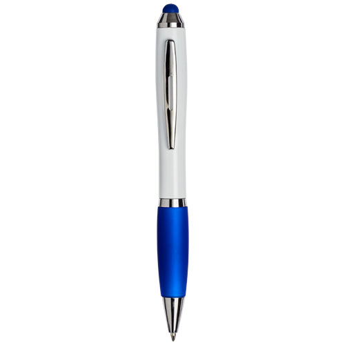 Curvy Stylus Ballpoint Pen - White, Blue