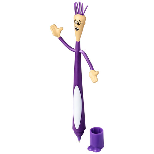 Professor Bendy Ballpoint Pen With Bendable Barrel - Purple