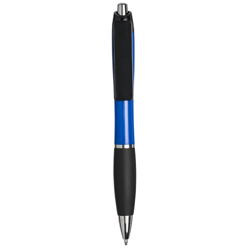 Curvy Ballpoint Pen With Domed Clip - Blue, Black