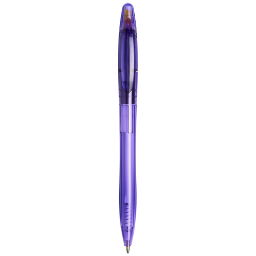 Sprint Ballpoint Pen With Highlighter - Transparent Purple