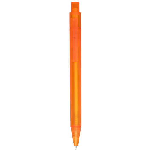 Calypso Frosted Ballpoint Pen - Frosted Orange