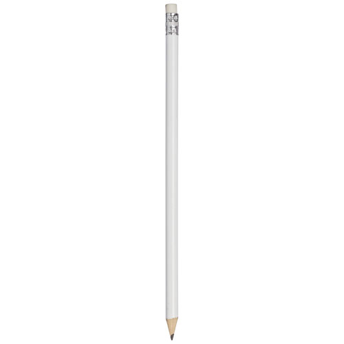 Pricebuster Pencil With Coloured Barrel - White