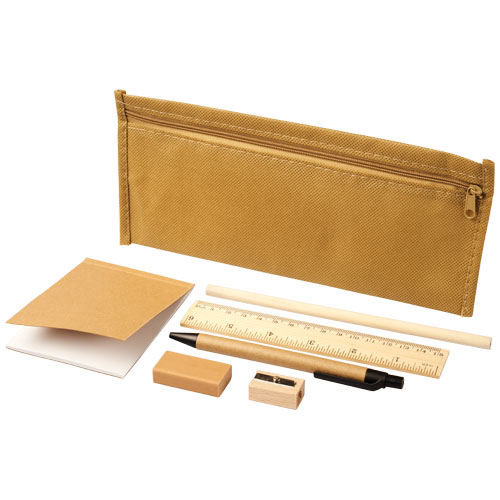 Enviro 7-Piece Eco Pencil Case Set - Natural