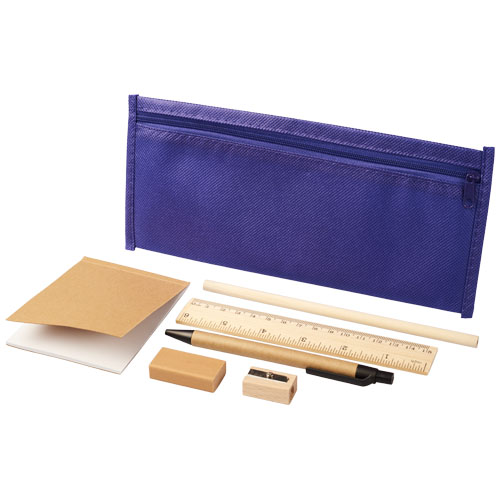 Enviro 7-Piece Eco Pencil Case Set - Purple