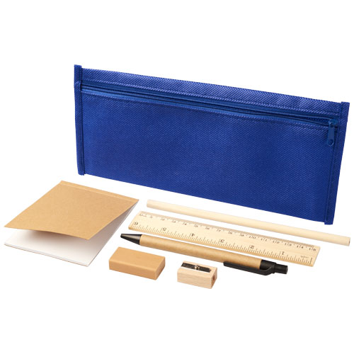 Enviro 7-Piece Eco Pencil Case Set - Blue