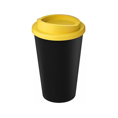 Americano Eco 350 ml Recycled Tumbler - Black, Yellow