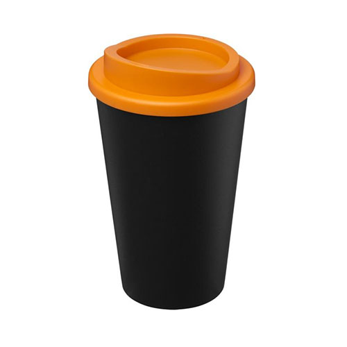 Americano Eco 350 ml Recycled Tumbler - Black, Orange