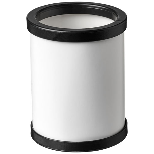 Deva Round Card Pen Holder With Plastic Trim - Black