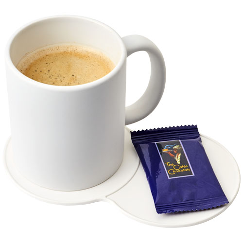 Sidekick Plastic Coaster - White