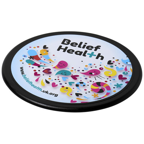 Terran Round Coaster With 100% Recycled Plastic - Black