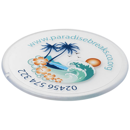Renzo Round Plastic Coaster - Transparent Clear