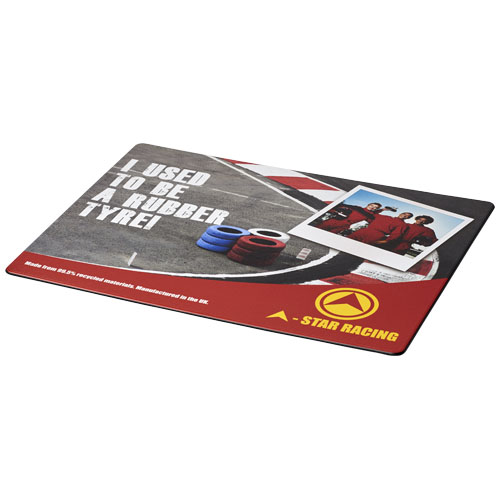 Brite-Mat® Mouse Mat With Tyre Material - Black