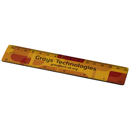 Terran 15 Cm Ruler From 100% Recycled Plastic - Black