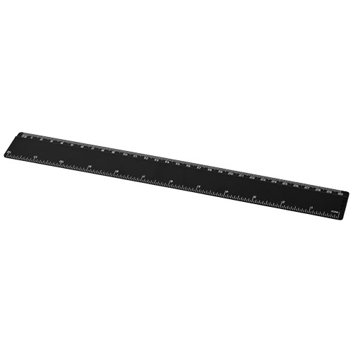 Renzo 30 Cm Plastic Ruler - Black
