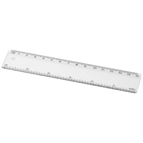 Renzo 15 Cm Plastic Ruler - Transparent Clear