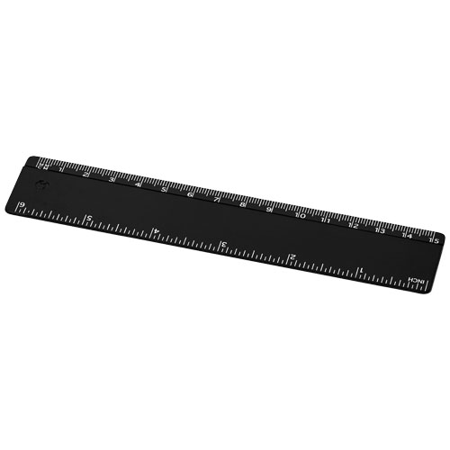 Renzo 15 Cm Plastic Ruler - Black