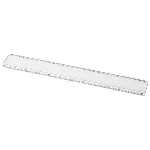 Ellison 30 Cm Plastic Ruler With Paper Insert - White