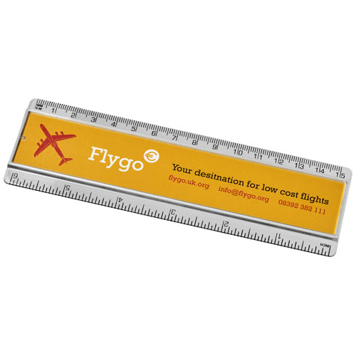 Ellison 15 Cm Plastic Ruler With Paper Insert - Transparent Clear