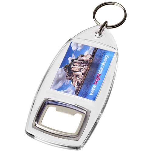 Jibe R1 Bottle Opener Keychain - Transparent Clear