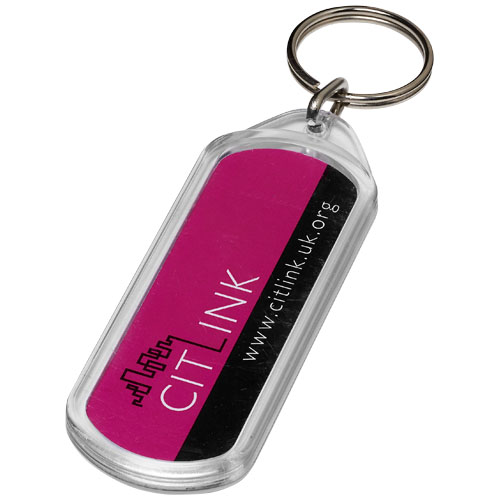 Lozenge D2 Keychain - Transparent Clear
