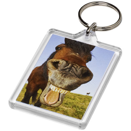 Vito C1 Rectangular Keychain - Transparent Clear