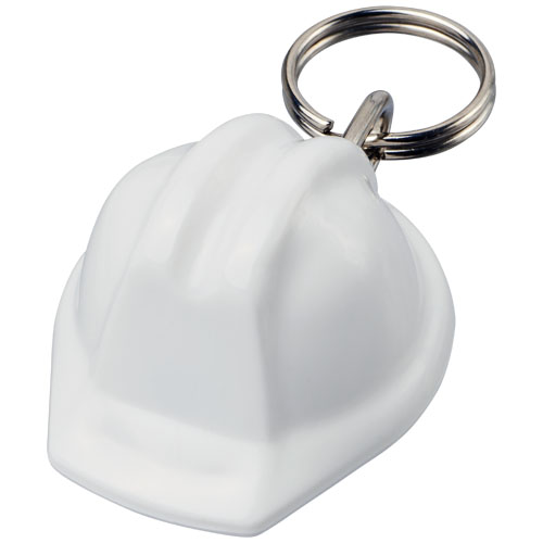 Kolt Hard-Hat-Shaped Keychain - White